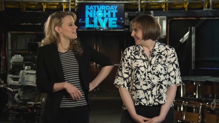 Kate McKinnon and Lena Dunham on "Saturday Night Live."