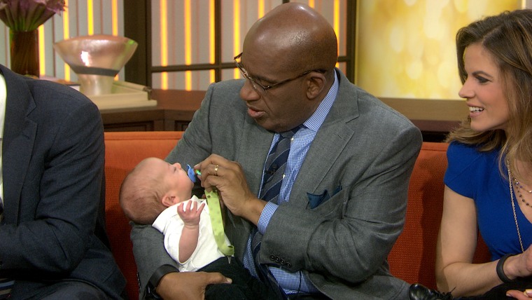 al roker with baby