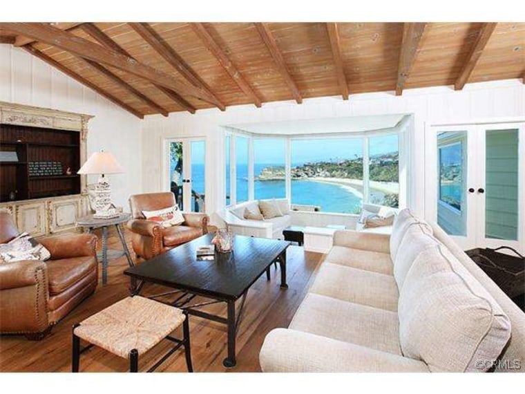 Former reality star Lauren Conrad bought this three-bedroom Laguna-beach home, which features views of the coast, for $8.5 million.