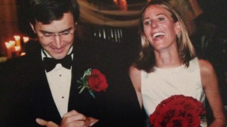 Jacoba Urist and her husband, Marshall, at their 2002 wedding.