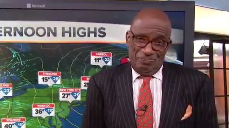 Al Roker's excitement about the weather.