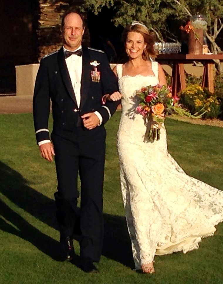 Savannah's brother, Camron, walked her down the aisle.