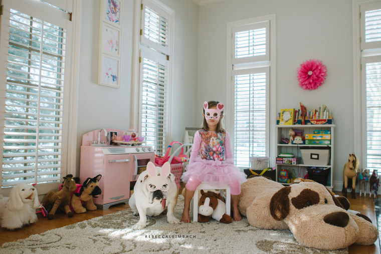 Harper and Lola love to play dress-up.