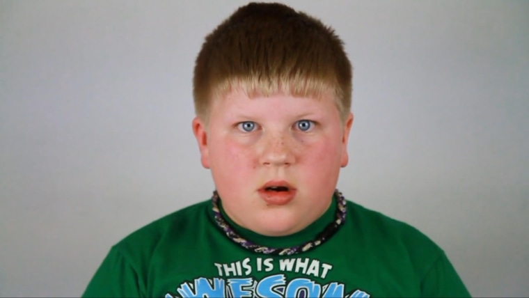 11-year-old Logan Fairbanks reacts to learning some big news.