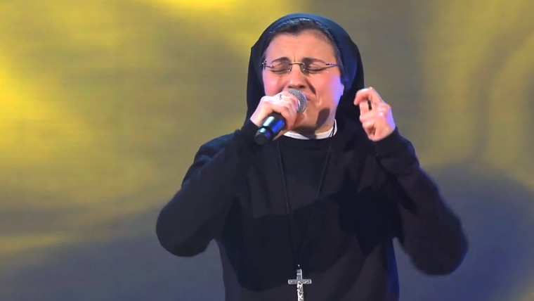 Image: Sister Cristina on "The Voice of Italy."