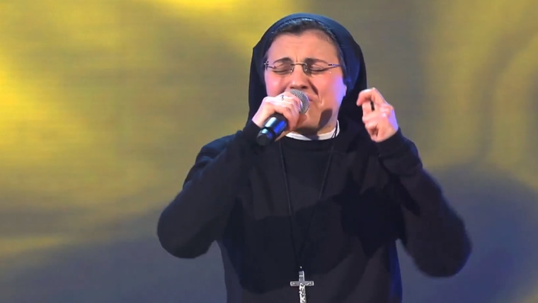 Image: Sister Cristina on "The Voice of Italy."