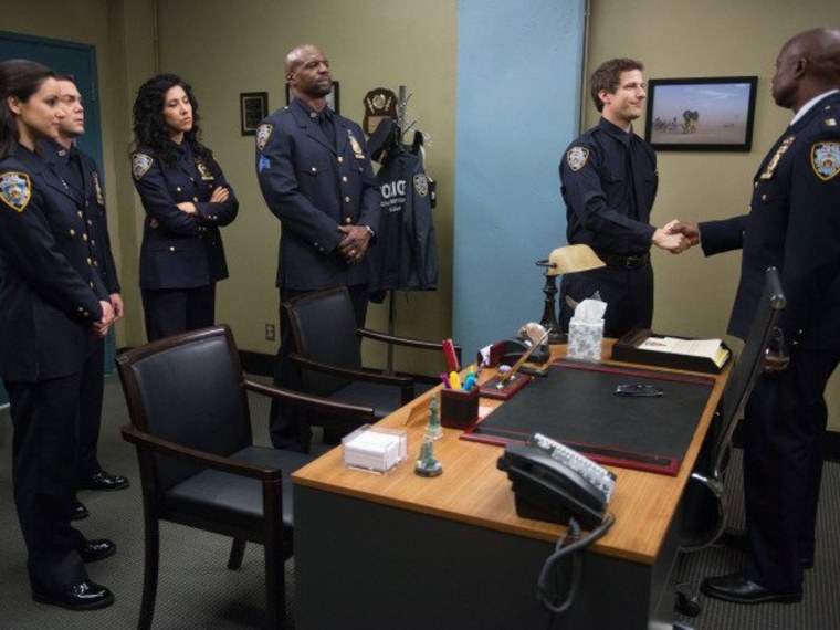 Is it over? Detective Jake Peralta (Andy Samberg) moved on from the \"Brooklyn Nine Nine\" precinct in the season finale.
