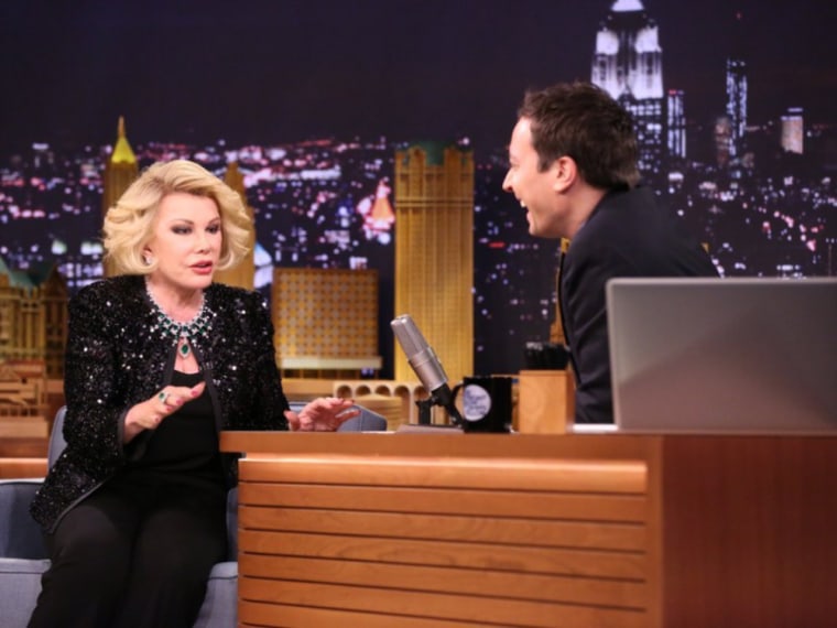 Image: Joan Rivers and Jimmy Fallon