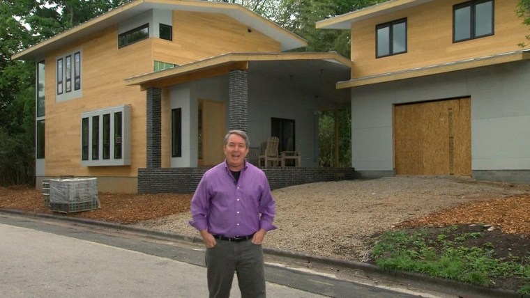 TODAY's Kerry Sanders reports that a factor that will be considered by the judge in the dispute over the construction of the home is that it was on a vacant lot, so now existing Victorian home was knocked down to make way for the new house.