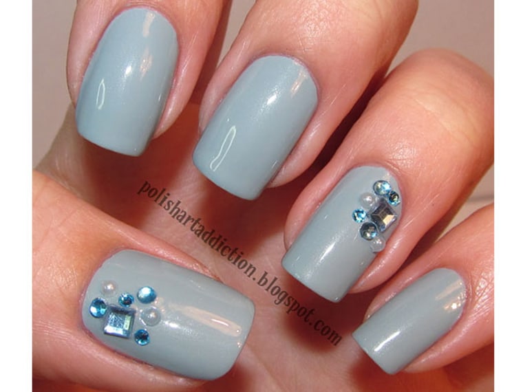 Something Blue Nail Art