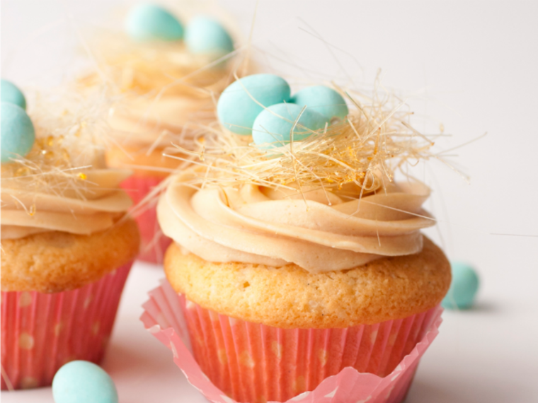 Easter Cupcakes Caramel Bird&rsquo;s Nest Easter Cupcakes