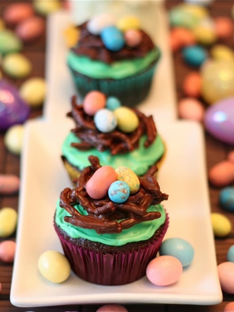 Easter Cupcakes Bird&rsquo;s Nest Easter Cupcakes