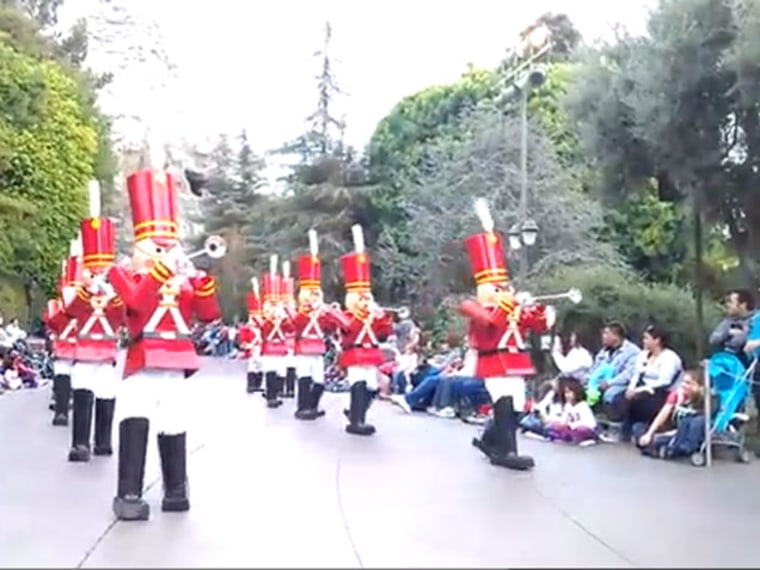 Disney Parade Video: Soldier Takes a Header