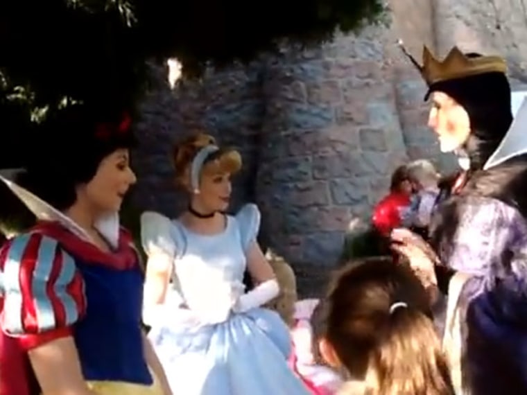 Viral Video: Disneyland Evil Queen Is Jealous of Snow White