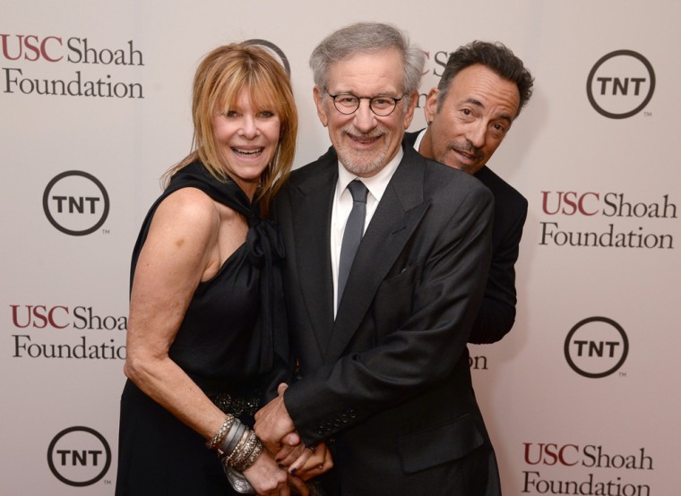 Image: Kate Capshaw, Steven Spielberg and Bruce Springsteen