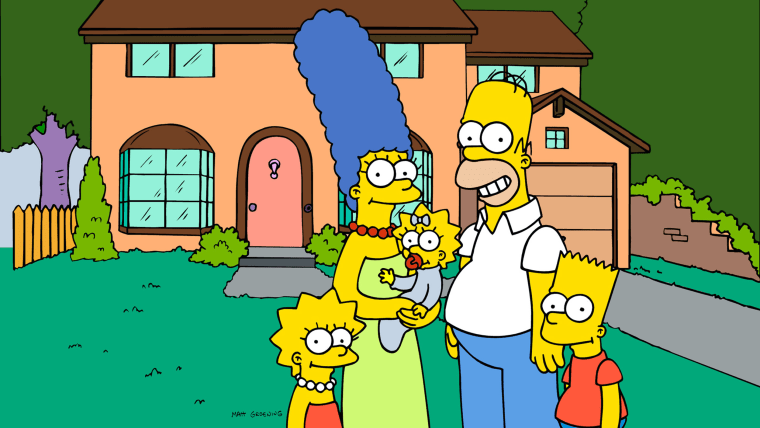 Cartoon family The Simpsons