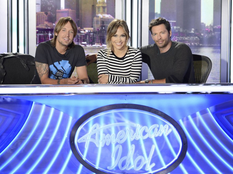 Image: Keith Urban, Jennifer Lopez, Harry Connick Jr.