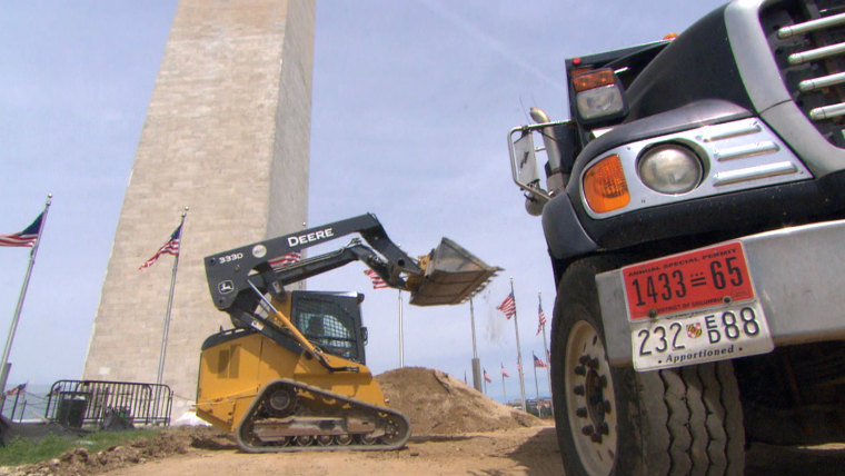 The monument's repairs took 32 months.