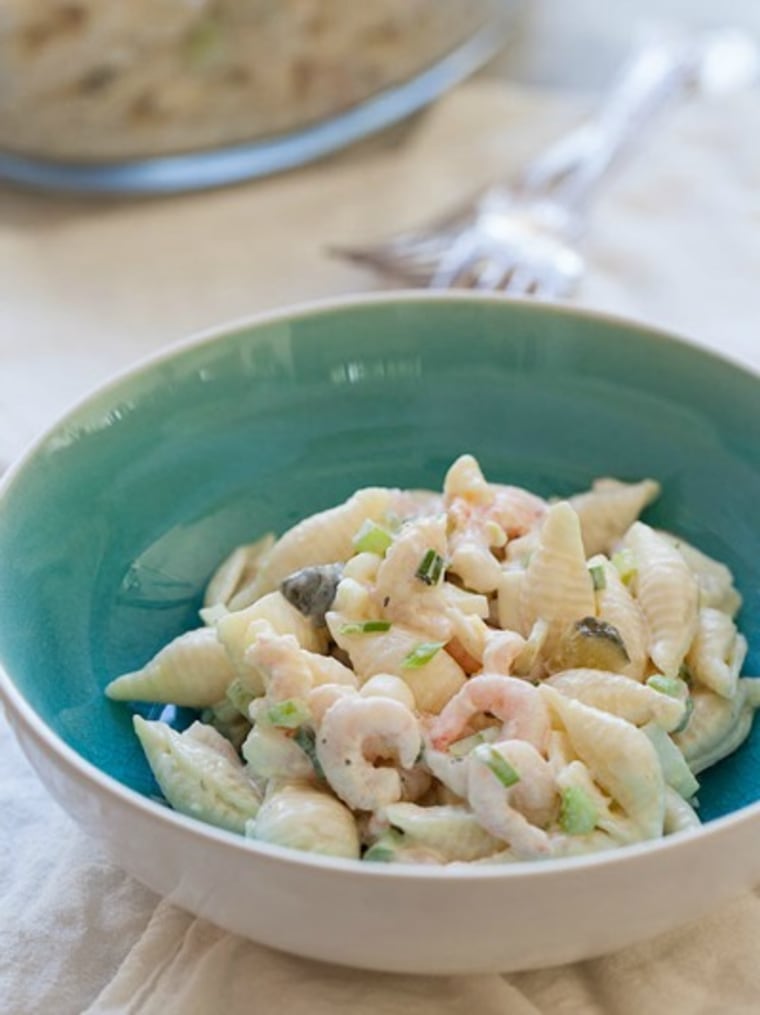 Classic shrimp macaroni salad