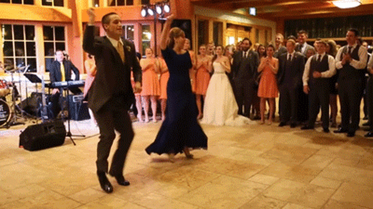 GIF: Mother, son dancing