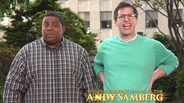 Kenan Thompson and Andy Samberg tease the May 17 episode of "Saturday Night Live."