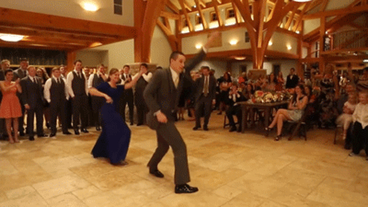 GIF: Mother, son dancing