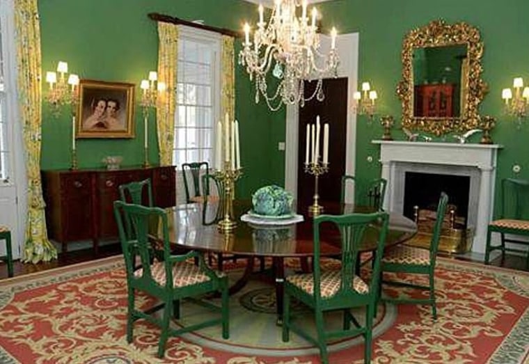 The 10,000-square-foot Chicora Wood Plantation's mansion features an elegant formal dining room.