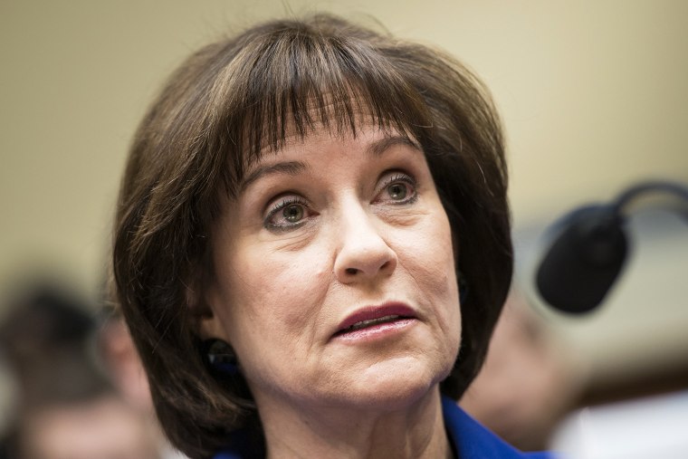 Lois Lerner, former director of the Tax Exempt and Government Entities Division at the Internal Revenue Service(IRS), listens during a hearing of the ...