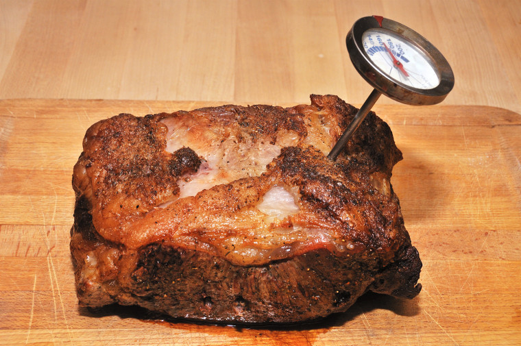 Using a meat thermometer