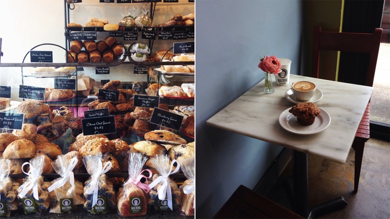 favorite table at Macrina bakery