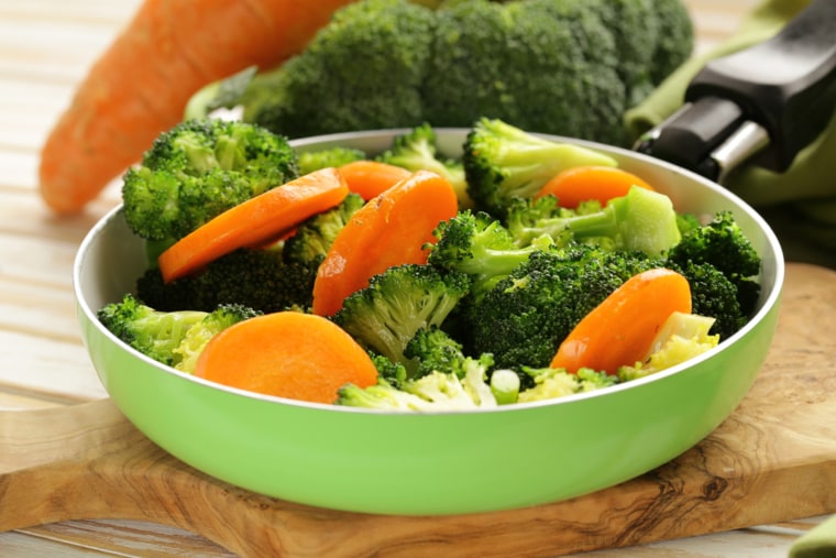 mixed vegetables with carrots and broccoli tasty garnish; Shutterstock ID 180991424; PO: today.com