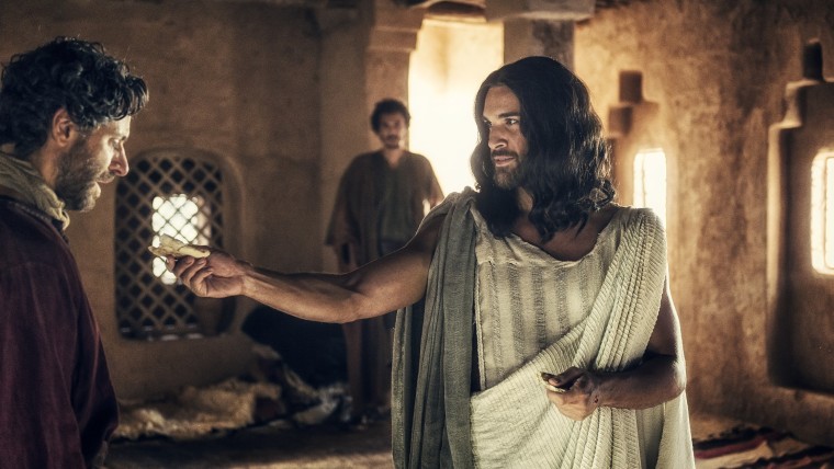 Di Pace as Jesus in a still from the upcoming miniseries 'A.D.'