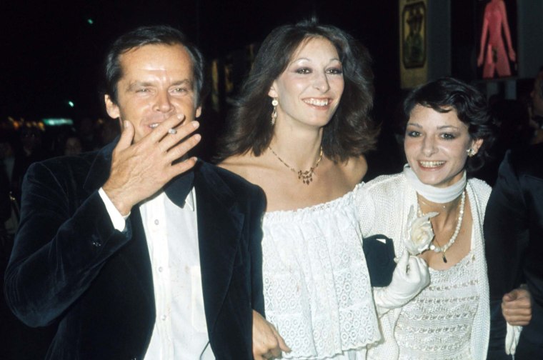 Jack Nicholson, Anjelica Huston and an unnamed woman palled around at the Cannes Film Festival in 1974, where he won the fest's best actor award for \"The Last Detail.\"