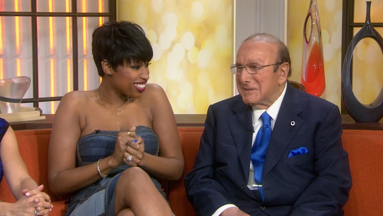 Image: Jennifer Hudson and Clive Davis.