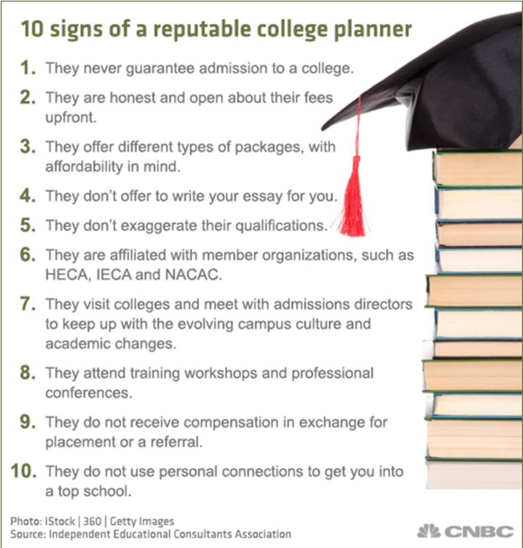 10 signs of a reputable college planner