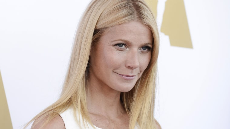 Actress Gwyneth Paltrow attends the Academy of Motion Picture Arts and Sciences private luncheon and viewing of the \"Hollywood Costume\" exhibition at ...