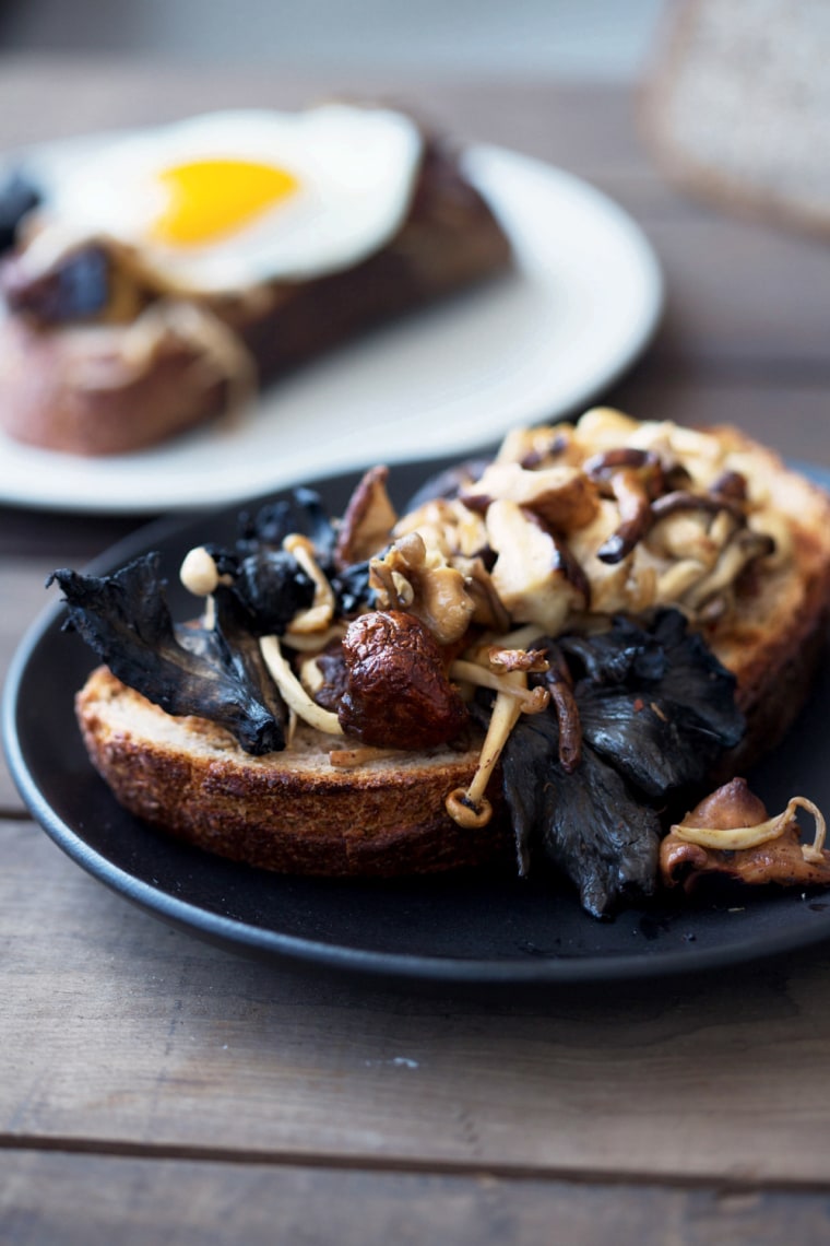 Mushroom Toast with Soft-Cooked Eggs from Sunday Suppers