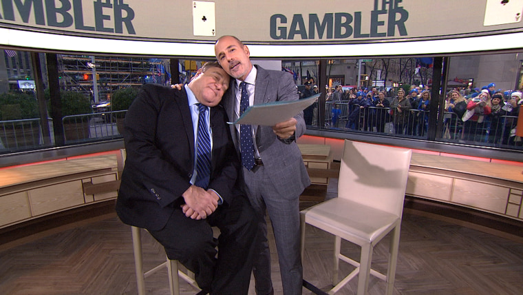 Image: John Goodman and Matt Lauer.