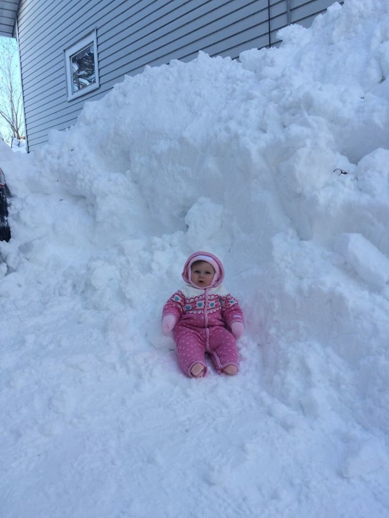Harper in the November Buffalo snowstorm 2014!