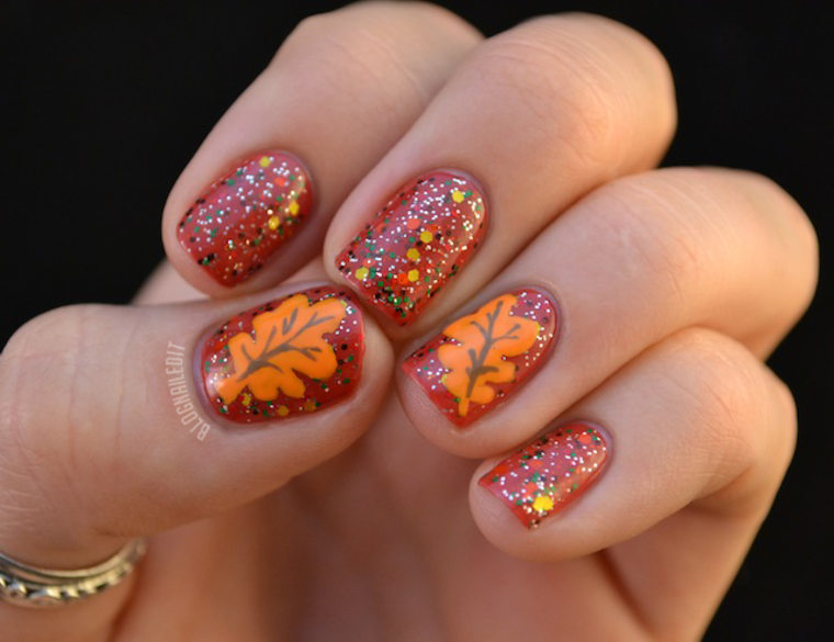 Image: Thanksgiving nail art