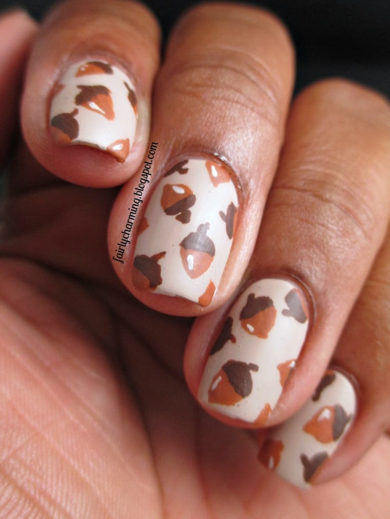 Image: Thanksgiving nail art