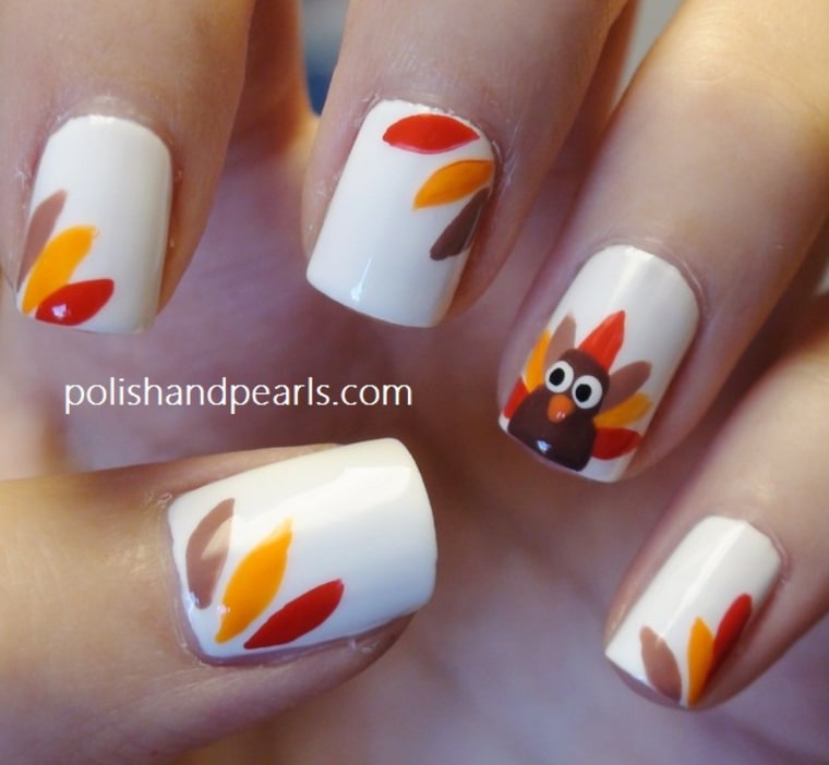 Image: Thanksgiving nail art