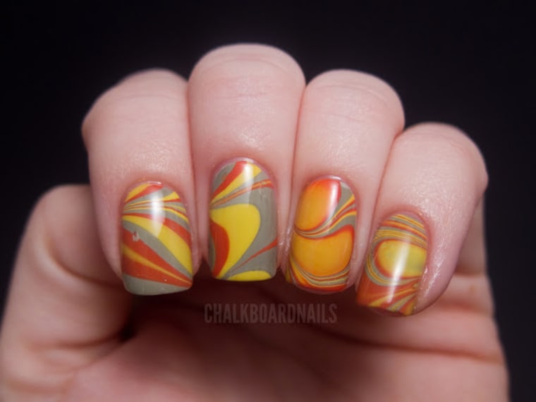 Image: Thanksgiving nail art