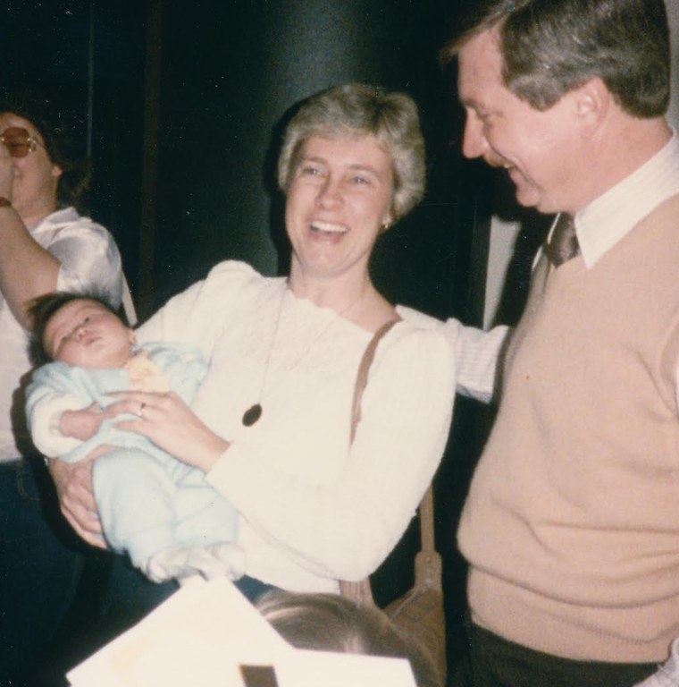 My parents, Barbara and Richard, holding me for the first time upon my arrival to the U.S. from Seoul, Korea in February, 1986.  This date marks my “Gotcha Day.”