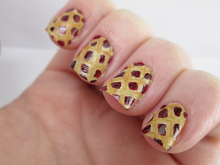 Image: Thanksgiving nail art