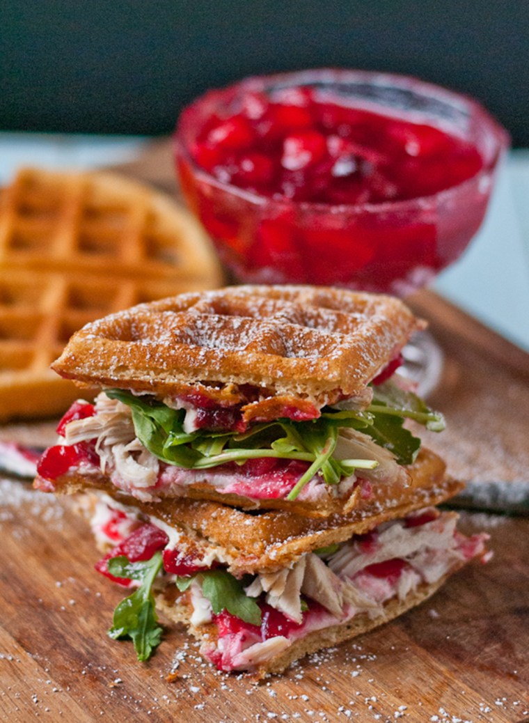 Waffled Cranberry-Cream Cheese