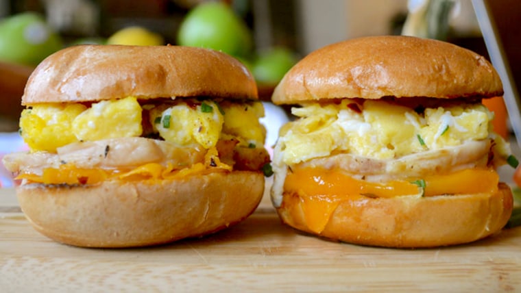 Leftover Turkey Egg Sandwich