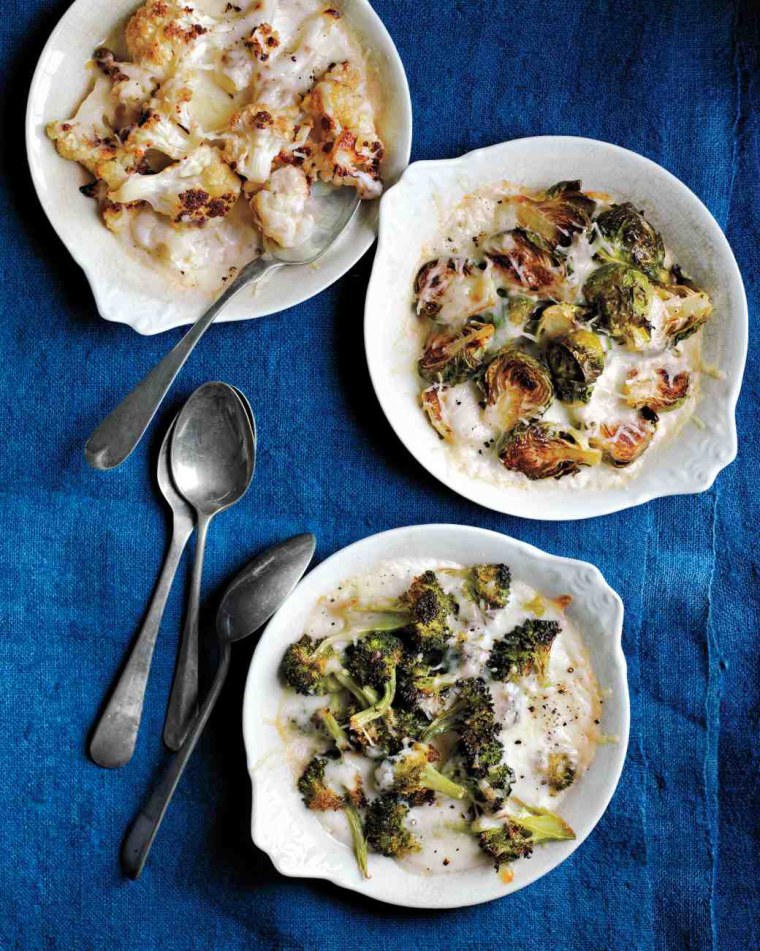 Baked broccoli custards