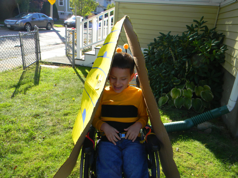 So sweet! Ivan enjoys his honeybee costume in 2012.