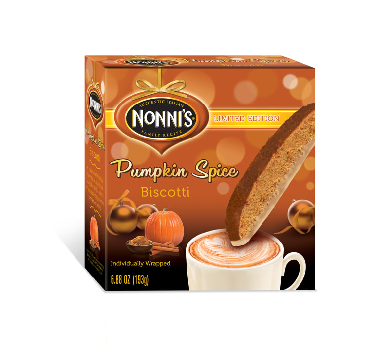Nonni's Pumpkin Spice biscotti